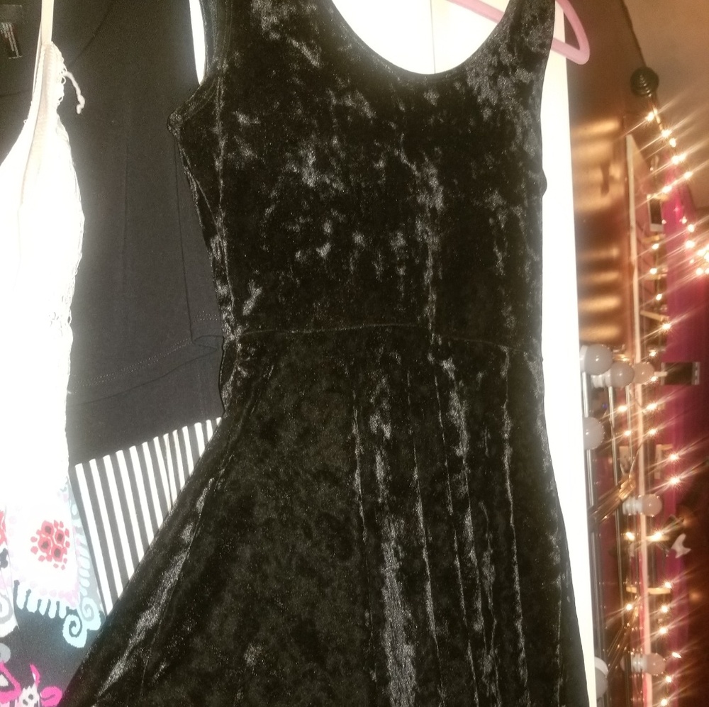 Velvet skater dress